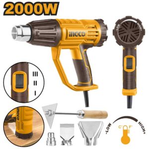 PISTOLA DE CALOR 2000W CON BOQUILLAS INGCO