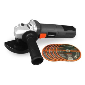 AMOLADORA GLADIATOR PRO 4 1/2" 800W CON 5 DISCOS