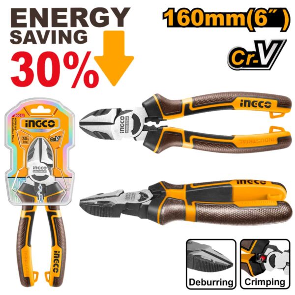 ALICATE CORTE 6" E-SAVING CR-V INGCO