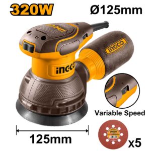 LIJADORA ROTO ORBITAL 125MM 320W INGCO
