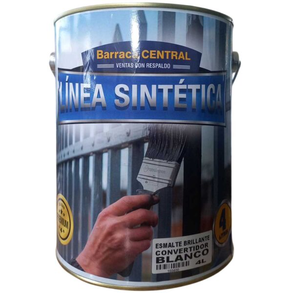 ESMALTE BRILLANTE BARRACA CENTRAL 4 LTS